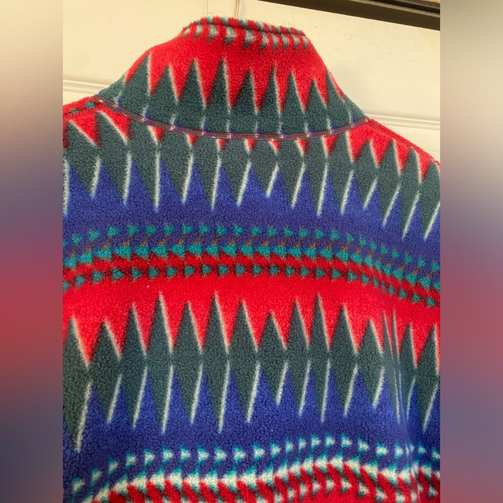 Vintage Rare 1996 Patagonia Minehaha Flame 1/4 Zip Fleece Jacket - Picture 9 of 9